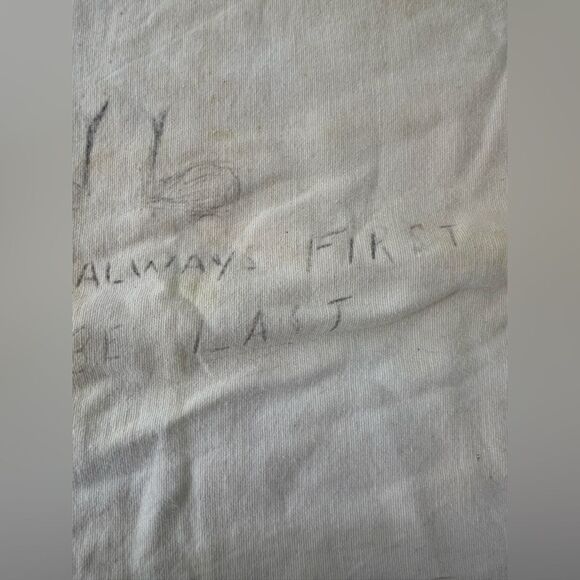 Vintage 1940s Distressed Military Trench Art Cotton Rutsack - Picture 7 of 8